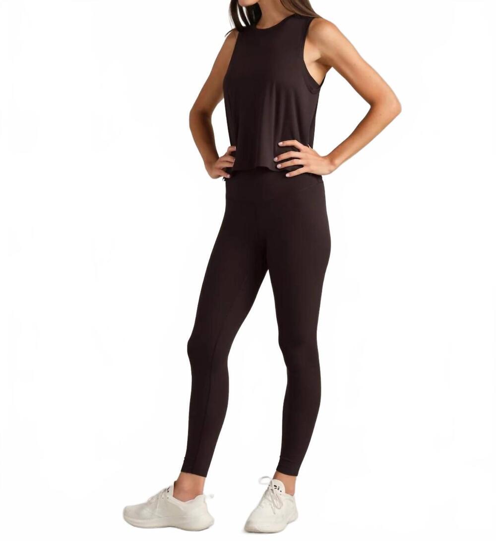NEW RHONE serene tank top in dark espresso